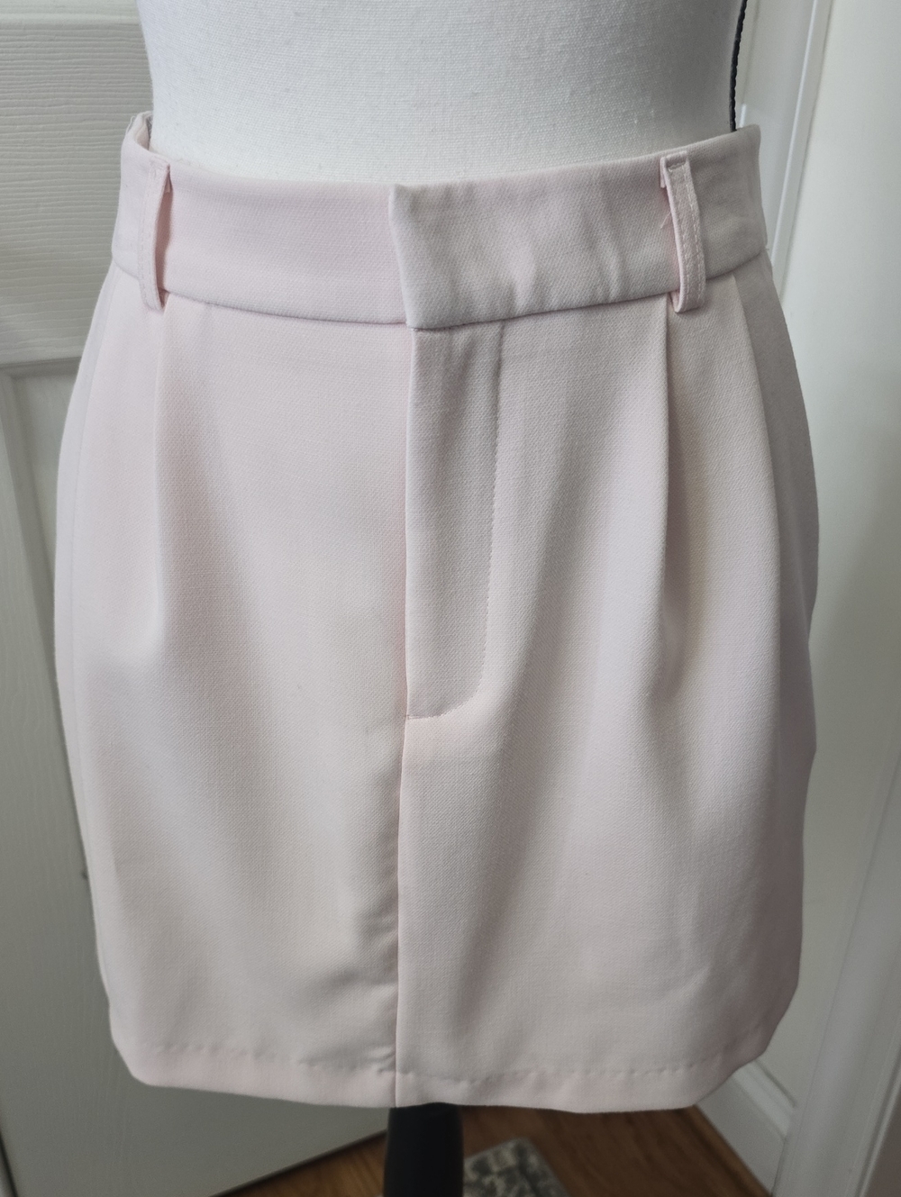 SO BRAND WOMEN'S JUNIORS SIZE LIGHT PINK HIGH-RISE MINI SKIRT SIZE LARGE